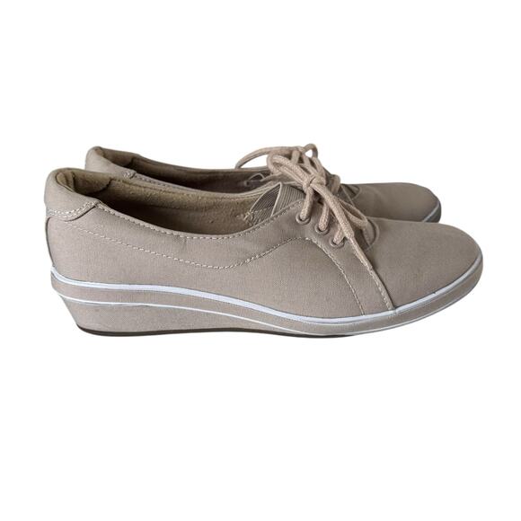 Grasshoppers Women’s Slip On Shoes Size 8 Wide Comfort Work Orthopedic Beige - Picture 6 of 10